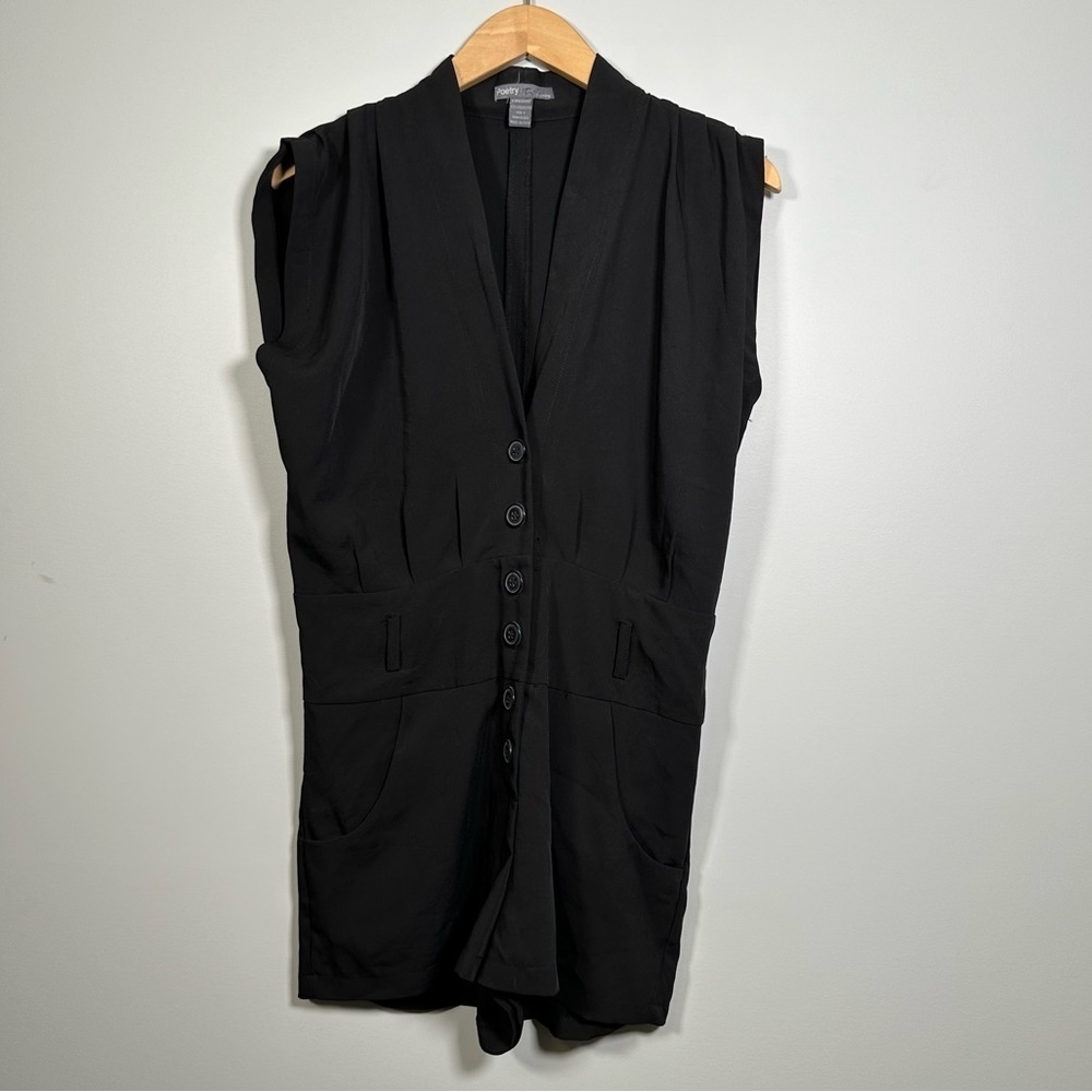 Poetry Black Romper Small